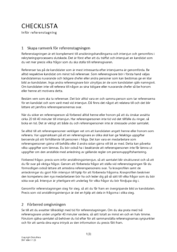 Checklista referenstagning 2023