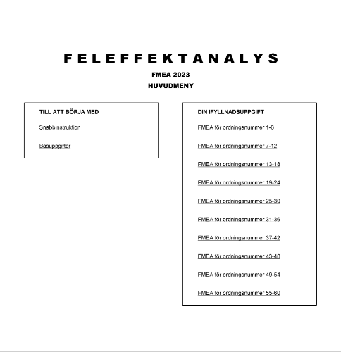 Feleffektanalys 2023