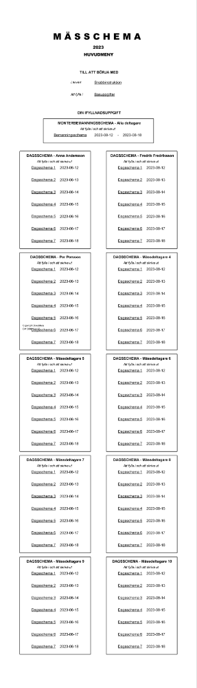 Mässchema 2023