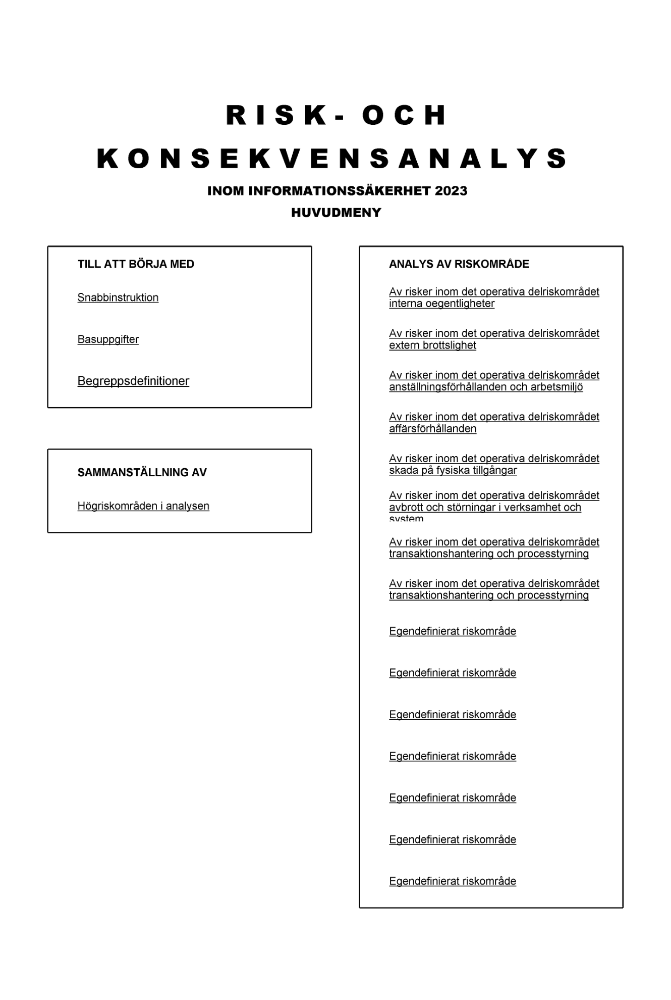 Risk- och konsekvensanalys informationssäkerhet 2023