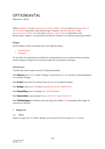 Option att köpa aktier 2023