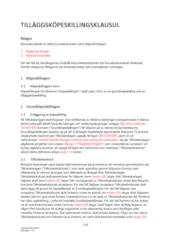 Tilläggsköpeskillingsklausul 2023
