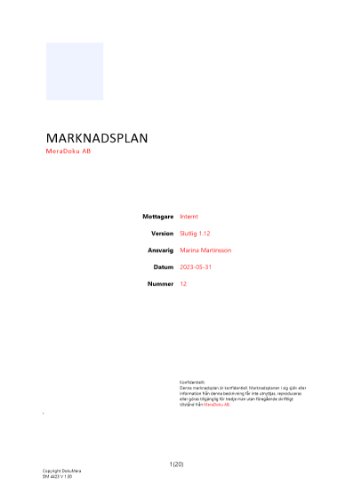 Marknadsplan 2023