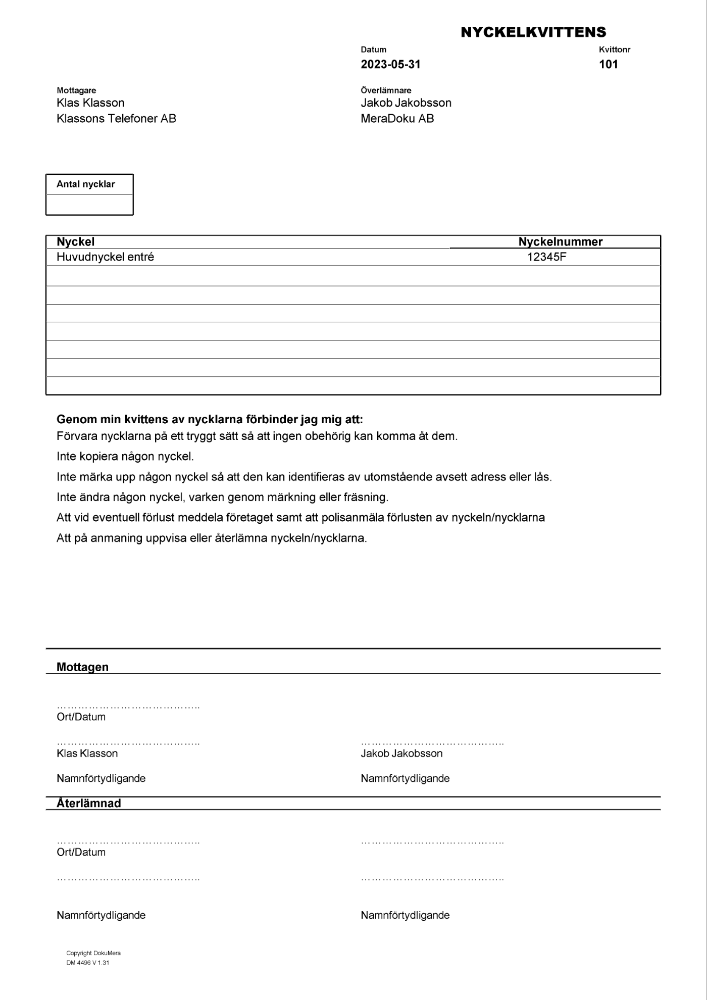 Nyckelkvittens 2023
