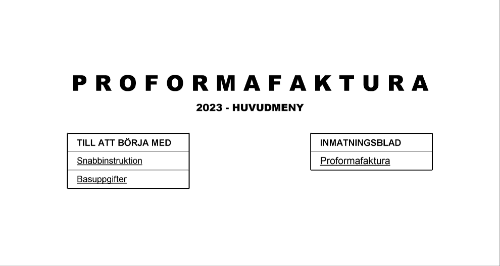Proformafaktura 2023