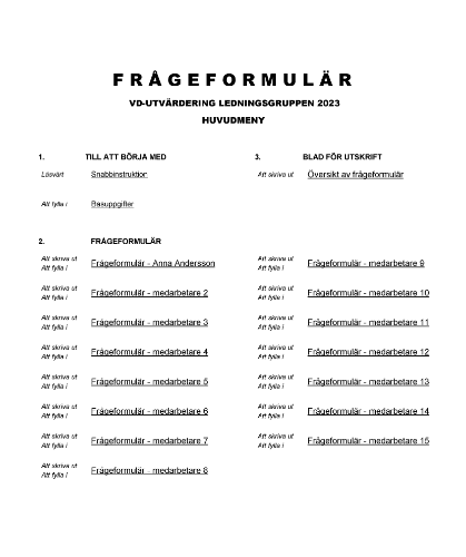 VD-utvärdering – ledningsgruppen 2023