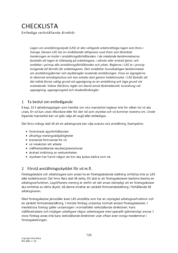 Checklista entlediga vd 2023