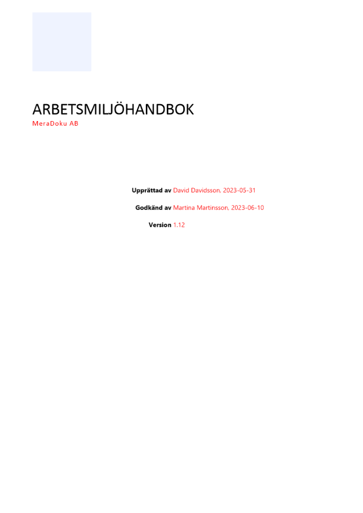 Arbetsmiljöhandbok 2023