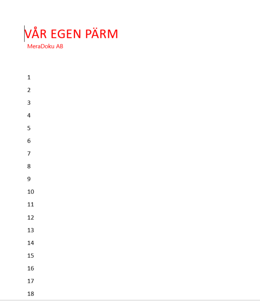 Pärm 1 t.o.m. 52 2023