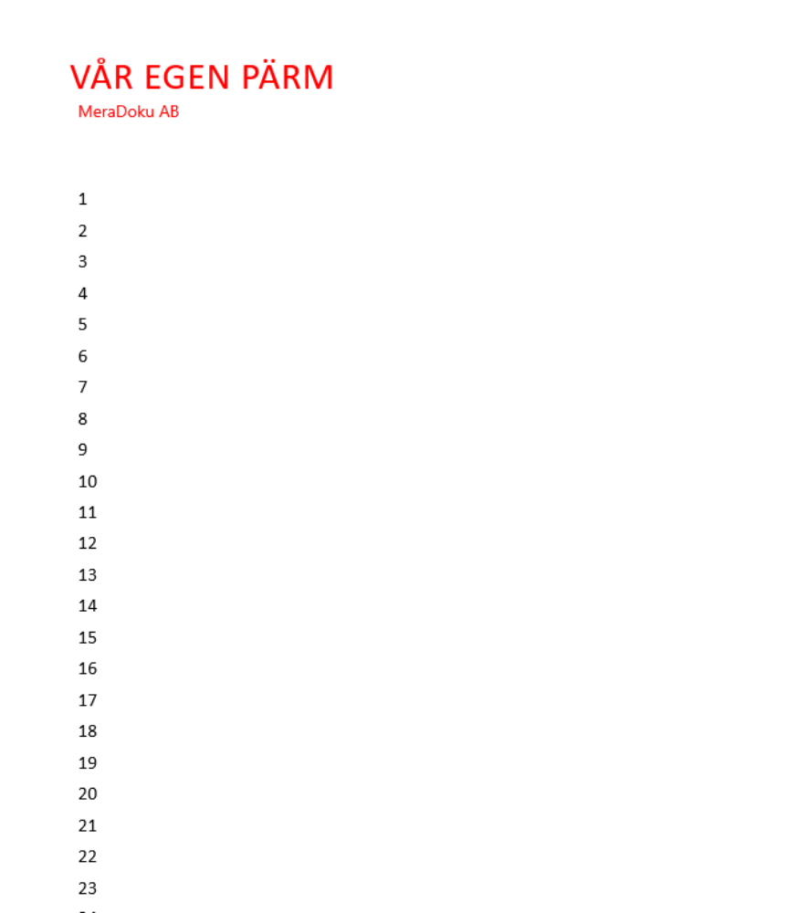 Pärm 1 t.o.m. 31 2023